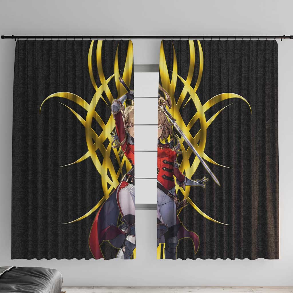 Cha Hae In Solo Leveling Window Curtain Golden Bladecore Anime Style