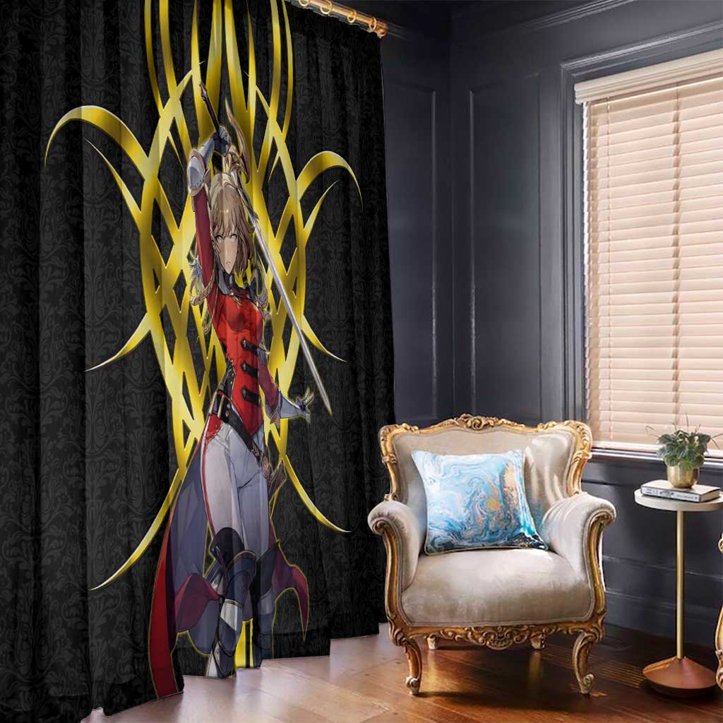 Cha Hae In Solo Leveling Window Curtain Golden Bladecore Anime Style