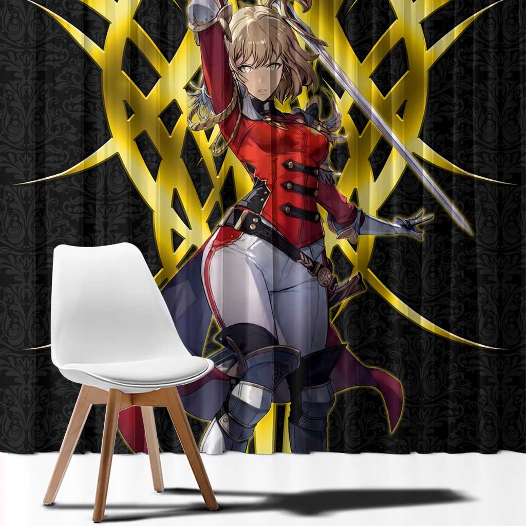 Cha Hae In Solo Leveling Window Curtain Golden Bladecore Anime Style