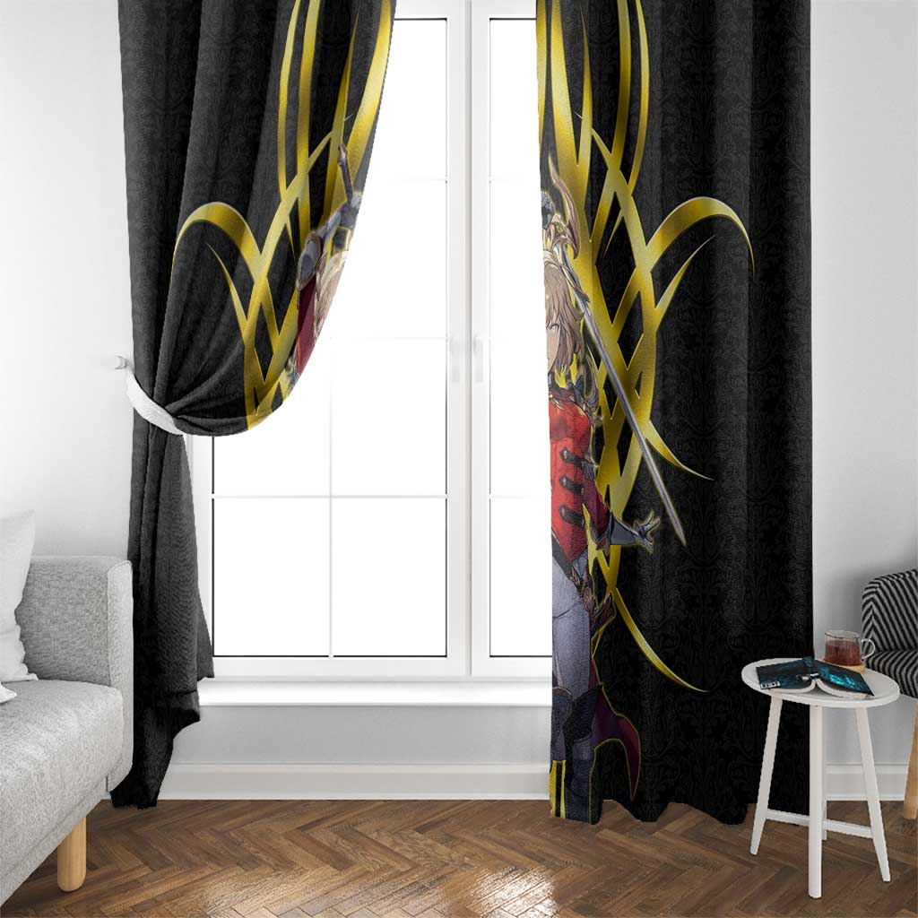 Cha Hae In Solo Leveling Window Curtain Golden Bladecore Anime Style