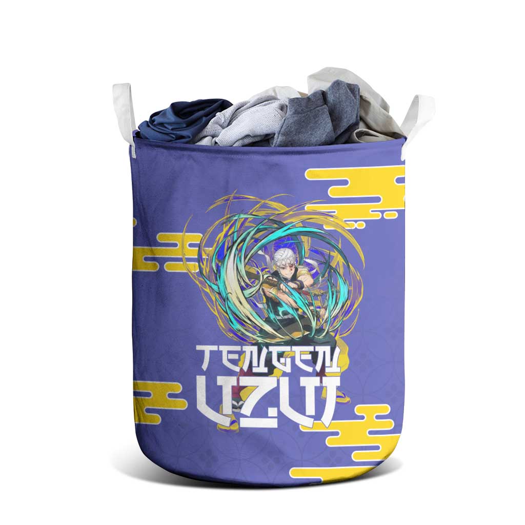 Tengen Uzui Demon Slayer Laundry Basket Vibrant Anime Soundwave Style