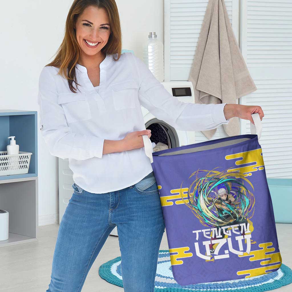 Tengen Uzui Demon Slayer Laundry Basket Vibrant Anime Soundwave Style