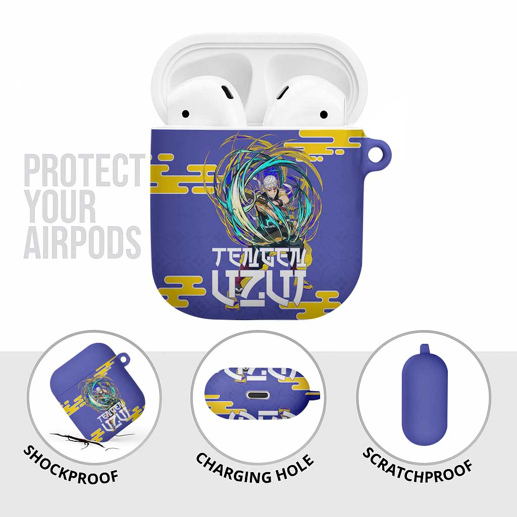 Tengen Uzui Demon Slayer AirPods Case Vibrant Anime Soundwave Style
