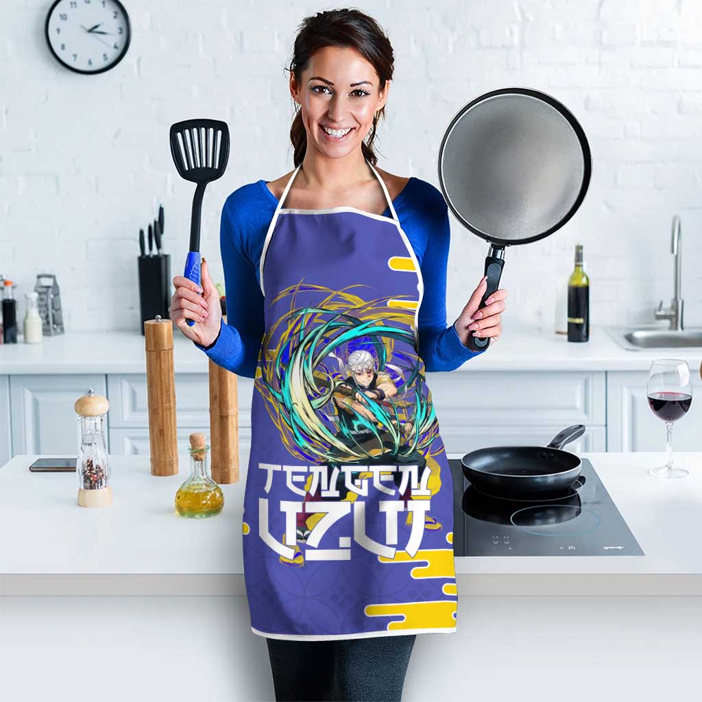 Tengen Uzui Demon Slayer Apron Vibrant Anime Soundwave Style
