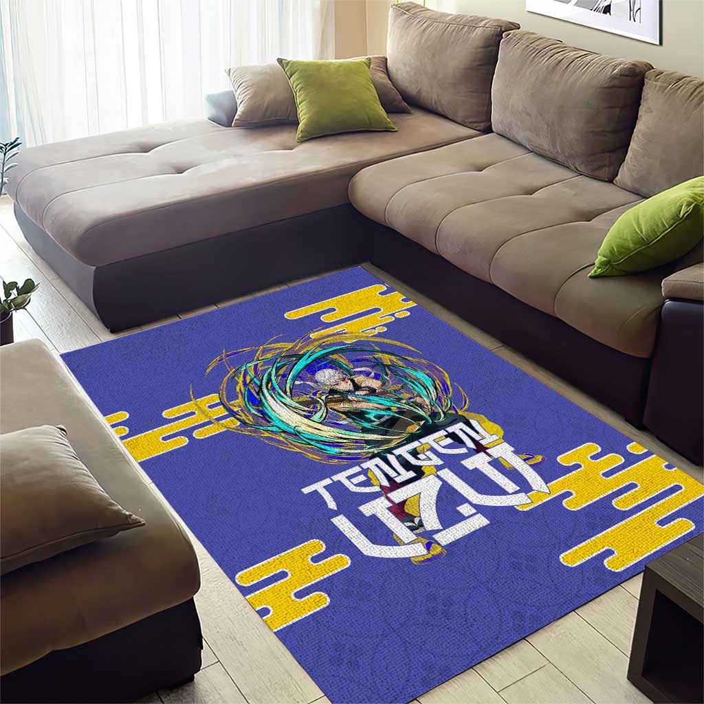 Tengen Uzui Demon Slayer Area Rug Vibrant Anime Soundwave Style