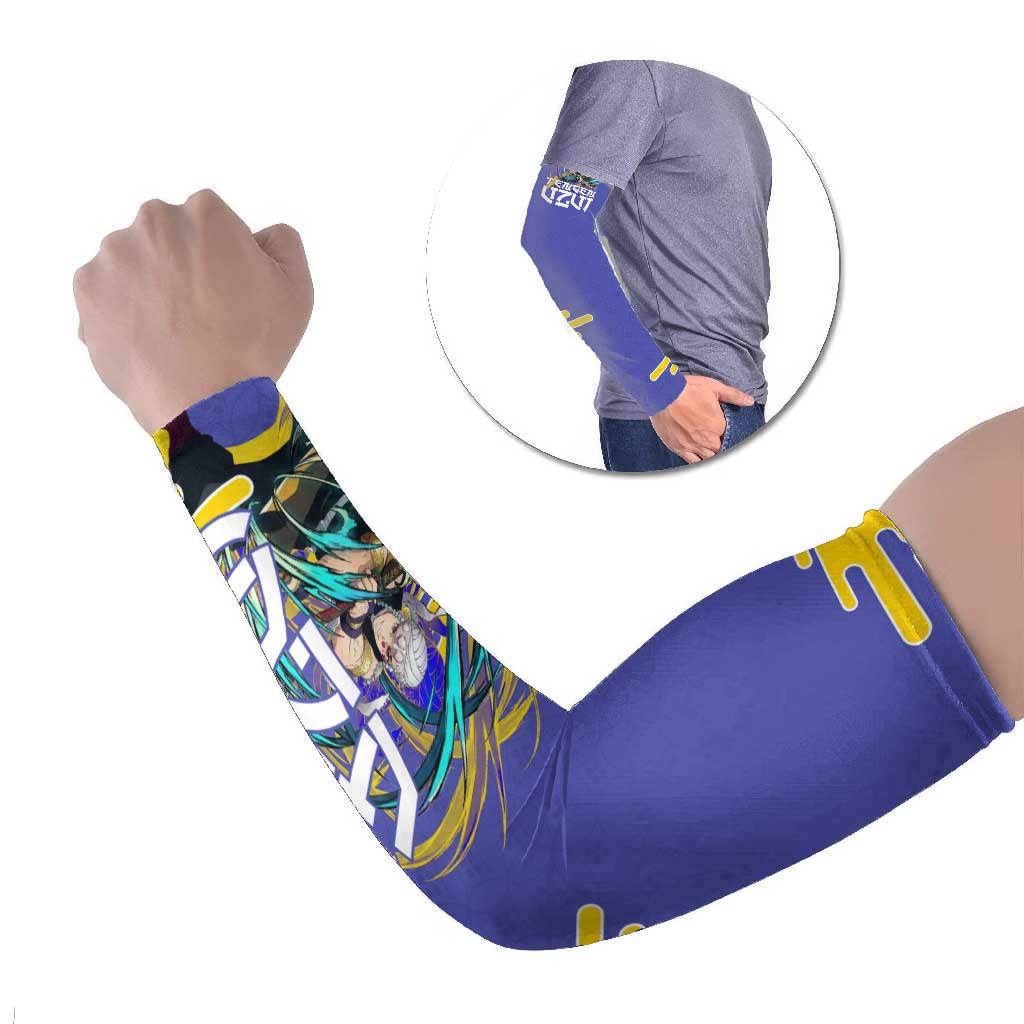 Tengen Uzui Demon Slayer Arm Sleeves Vibrant Anime Soundwave Style