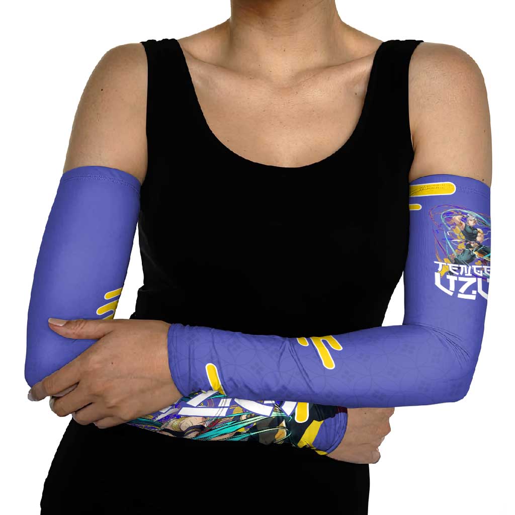 Tengen Uzui Demon Slayer Arm Sleeves Vibrant Anime Soundwave Style