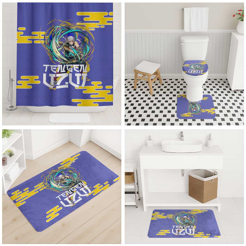Tengen Uzui Demon Slayer Bathroom Set Vibrant Anime Soundwave Style
