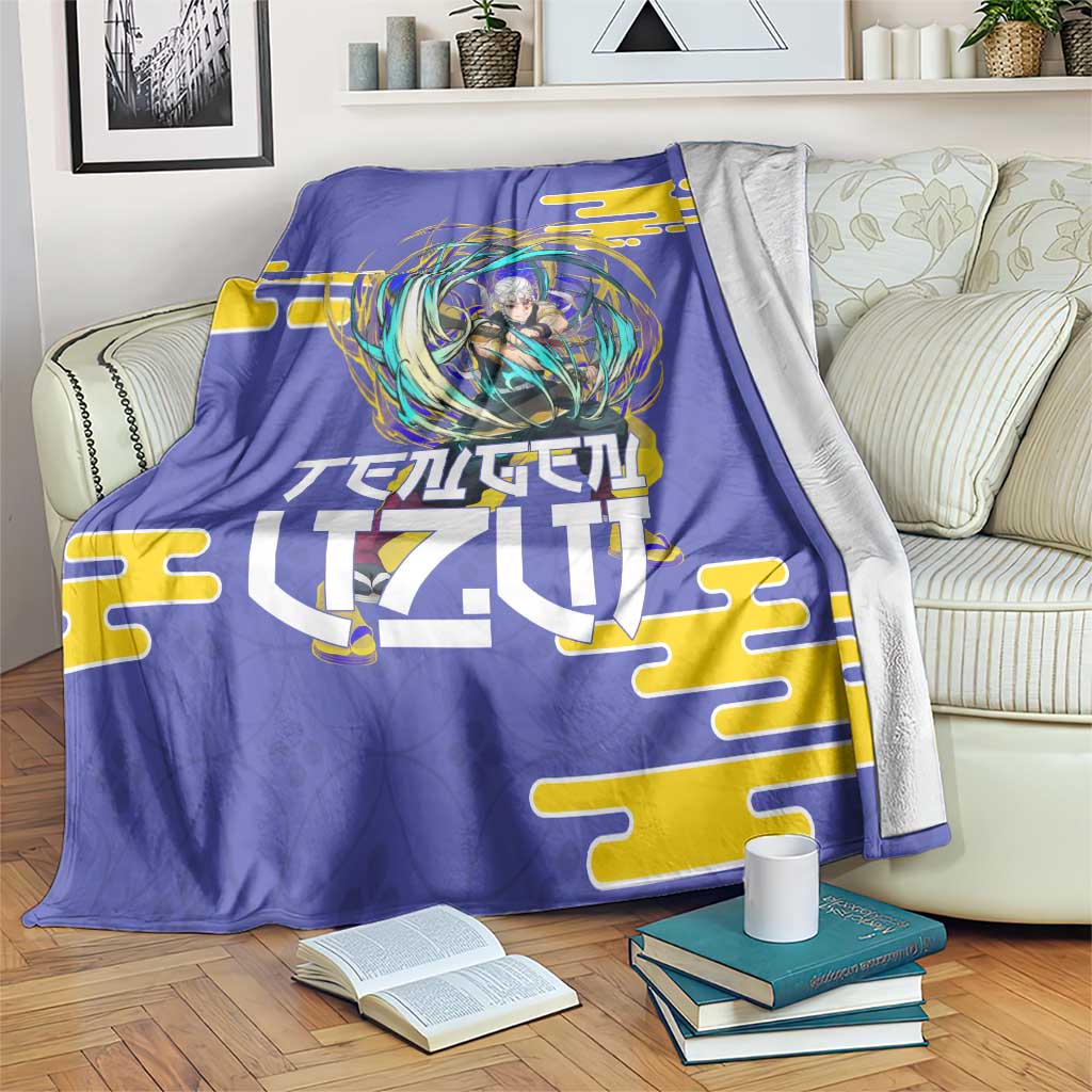Tengen Uzui Demon Slayer Blanket Vibrant Anime Soundwave Style