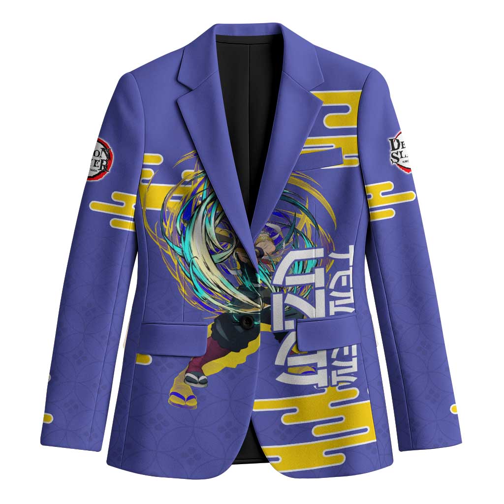 Tengen Uzui Demon Slayer Blazer Vibrant Anime Soundwave Style