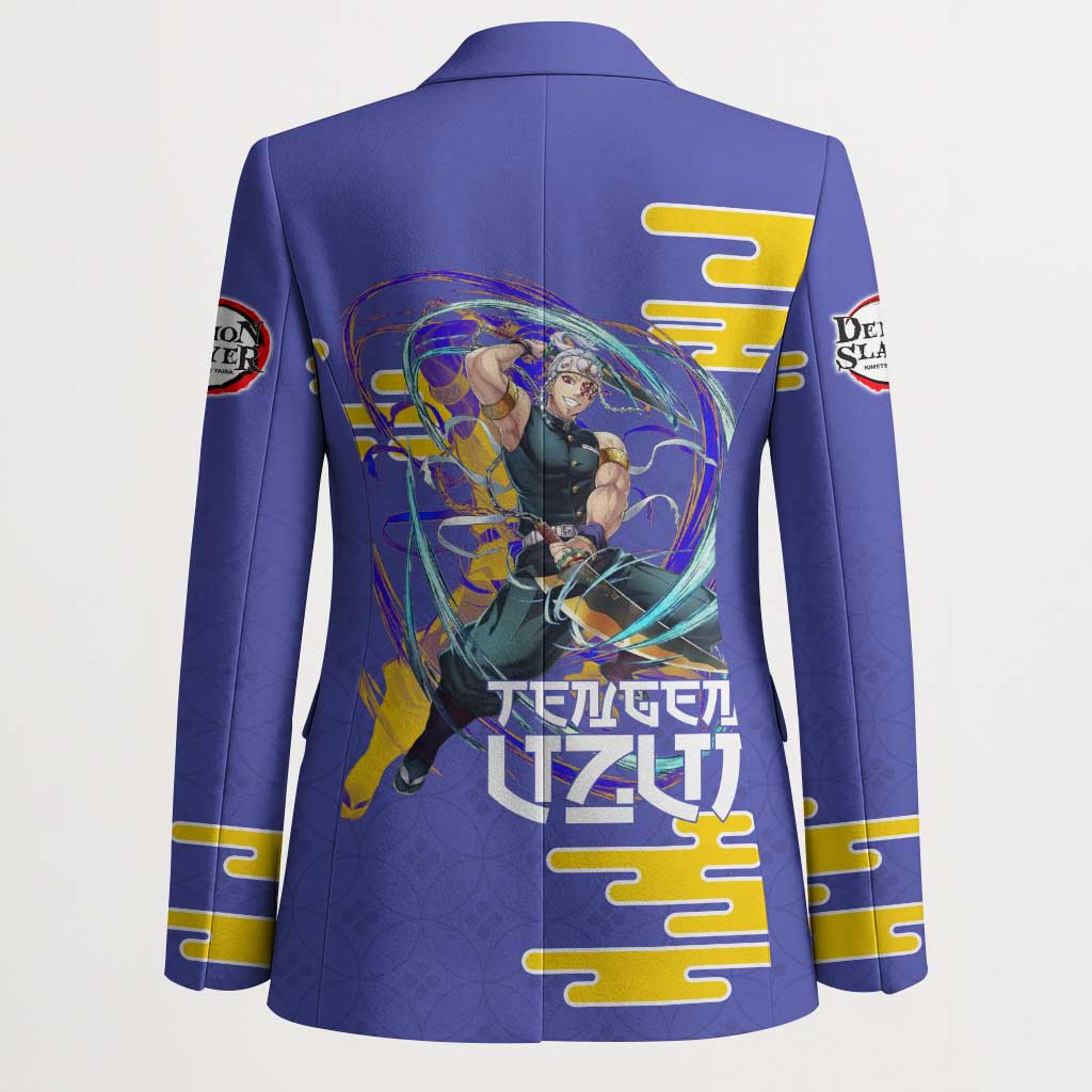 Tengen Uzui Demon Slayer Blazer Vibrant Anime Soundwave Style