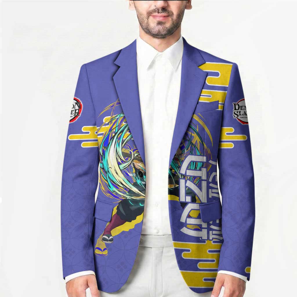 Tengen Uzui Demon Slayer Blazer Vibrant Anime Soundwave Style