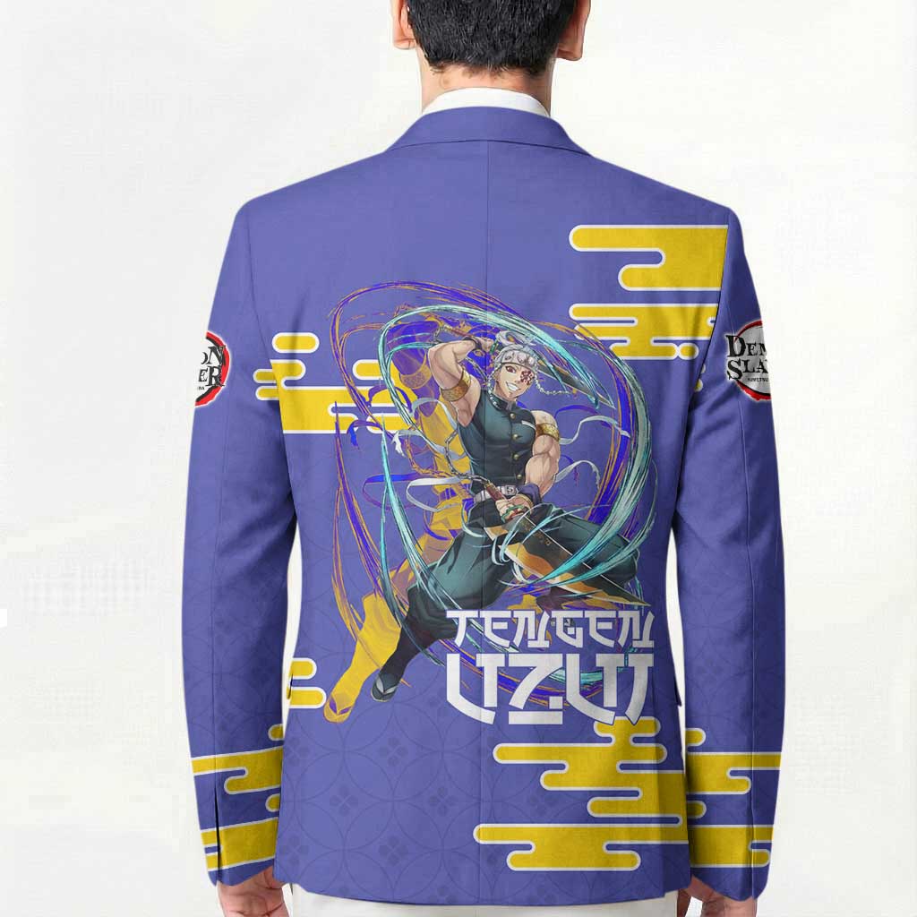 Tengen Uzui Demon Slayer Blazer Vibrant Anime Soundwave Style