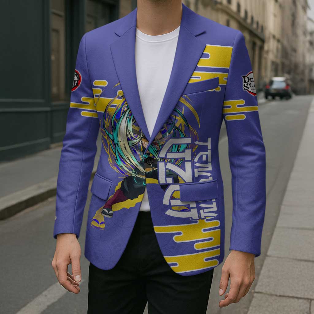 Tengen Uzui Demon Slayer Blazer Vibrant Anime Soundwave Style