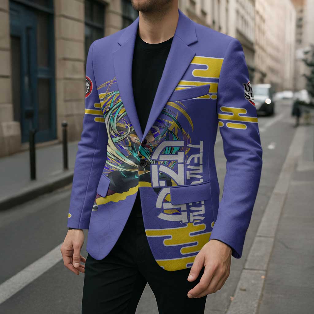 Tengen Uzui Demon Slayer Blazer Vibrant Anime Soundwave Style