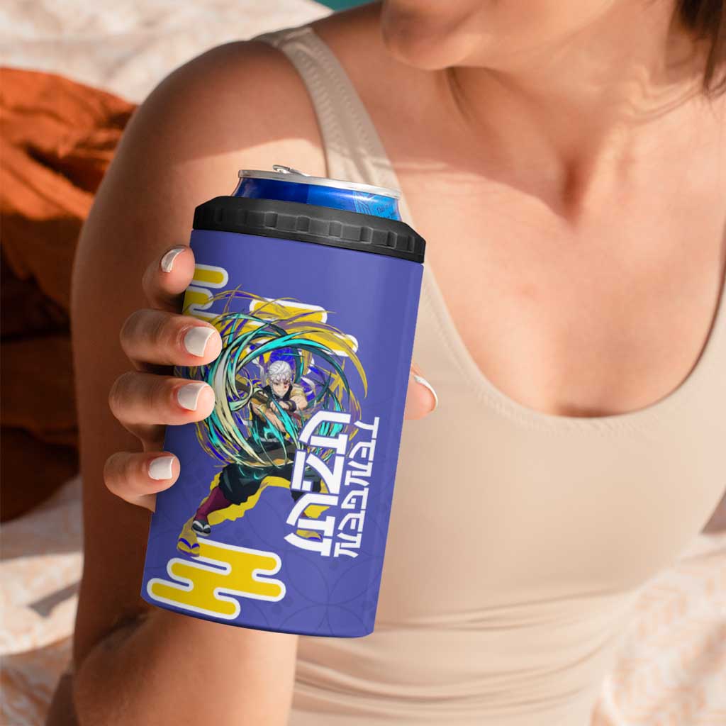 Tengen Uzui Demon Slayer 4 in 1 Can Cooler Tumbler Vibrant Anime Soundwave Style