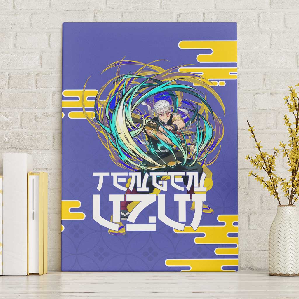 Tengen Uzui Demon Slayer Canvas Wall Art Vibrant Anime Soundwave Style