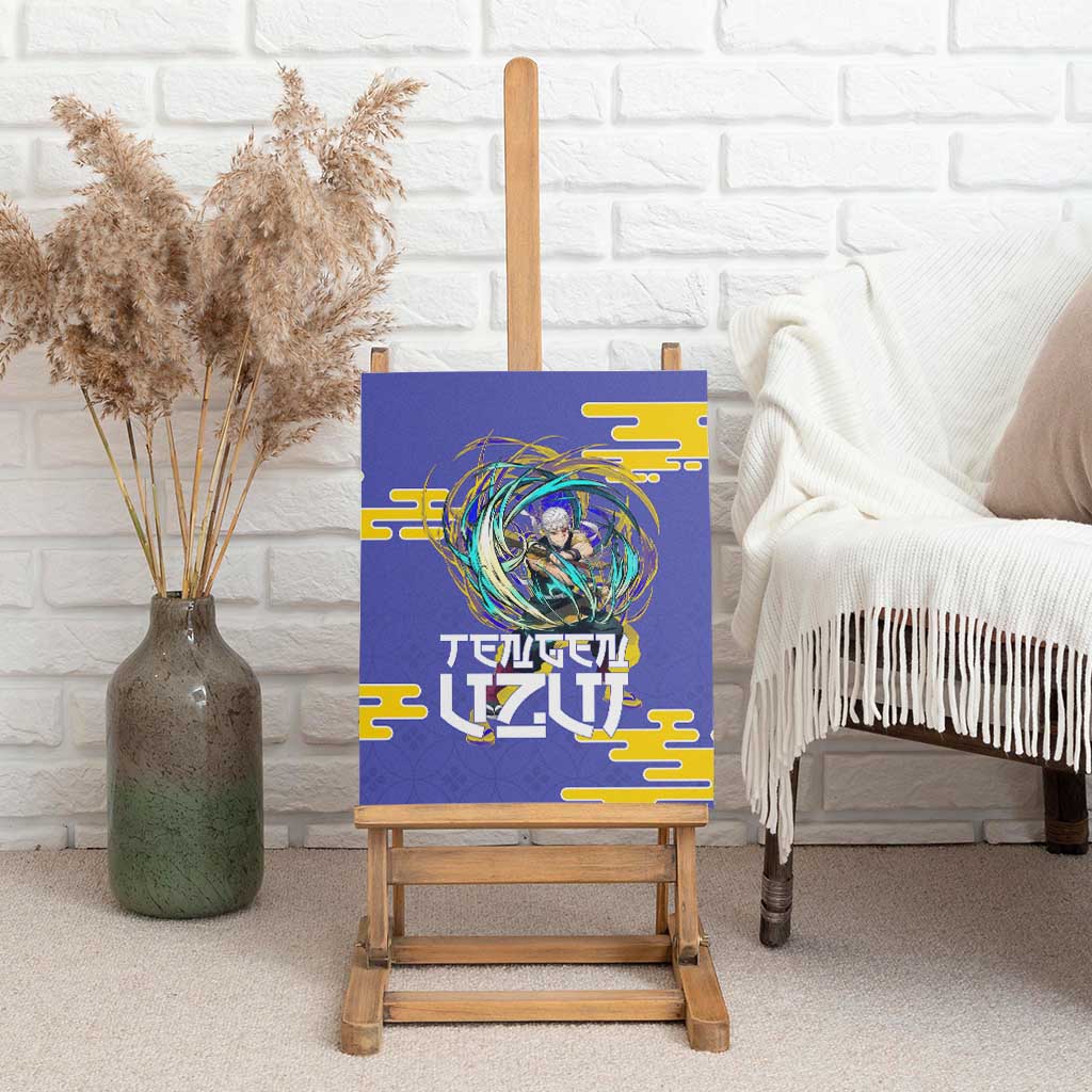 Tengen Uzui Demon Slayer Canvas Wall Art Vibrant Anime Soundwave Style
