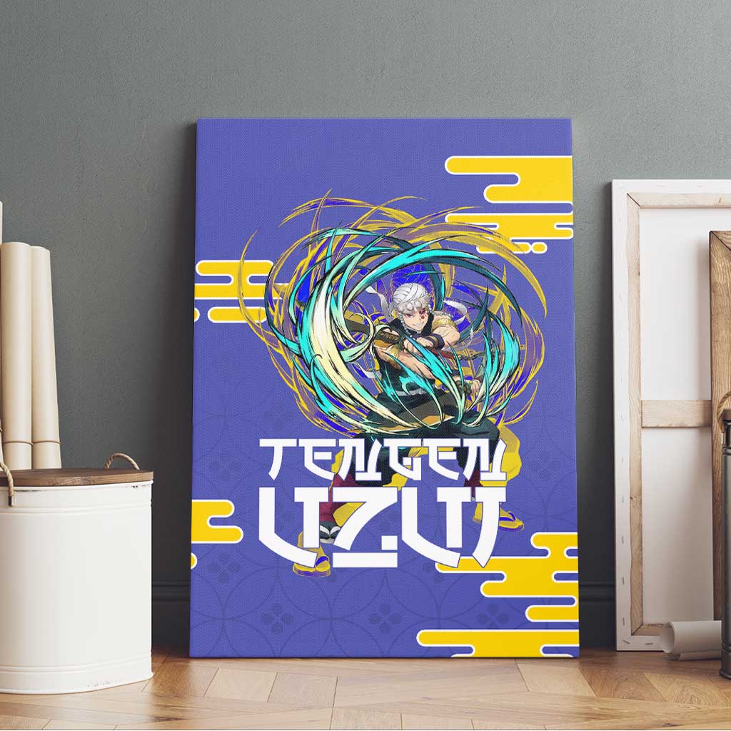 Tengen Uzui Demon Slayer Canvas Wall Art Vibrant Anime Soundwave Style
