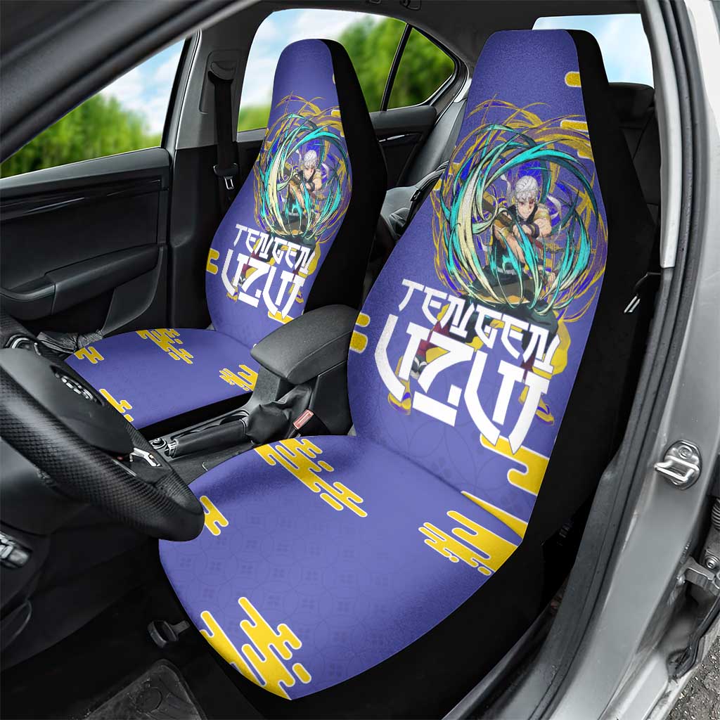 Tengen Uzui Demon Slayer Car Seat Cover Vibrant Anime Soundwave Style