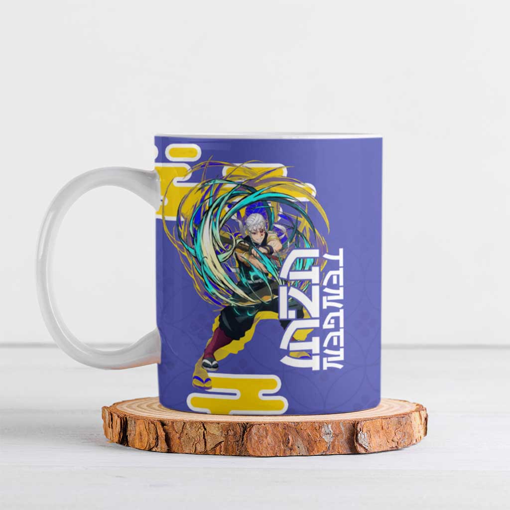 Tengen Uzui Demon Slayer Ceramic Mug Vibrant Anime Soundwave Style