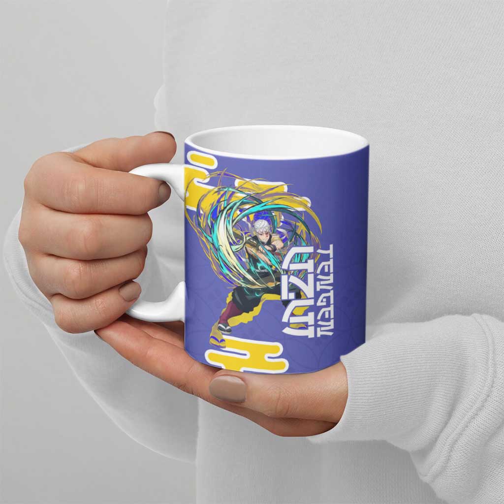 Tengen Uzui Demon Slayer Ceramic Mug Vibrant Anime Soundwave Style