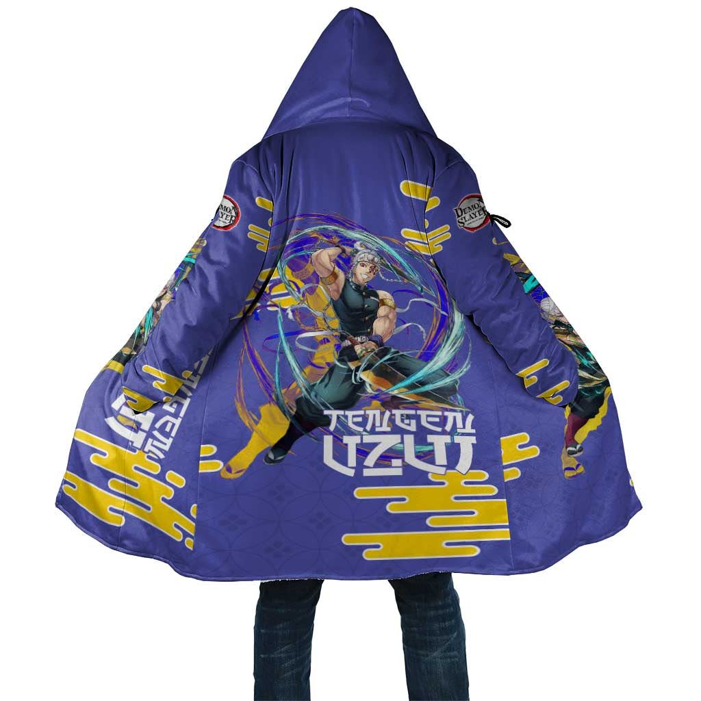 Tengen Uzui Demon Slayer Cloak Vibrant Anime Soundwave Style