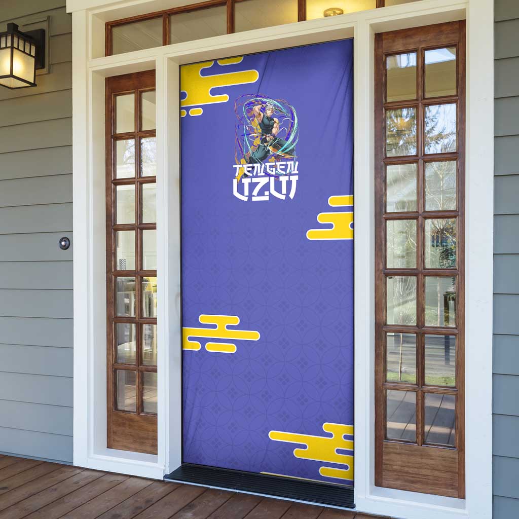 Tengen Uzui Demon Slayer Door Cover Vibrant Anime Soundwave Style