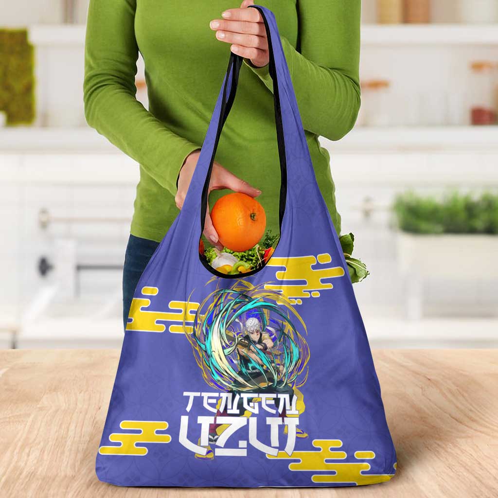 Tengen Uzui Demon Slayer Grocery Bag Vibrant Anime Soundwave Style