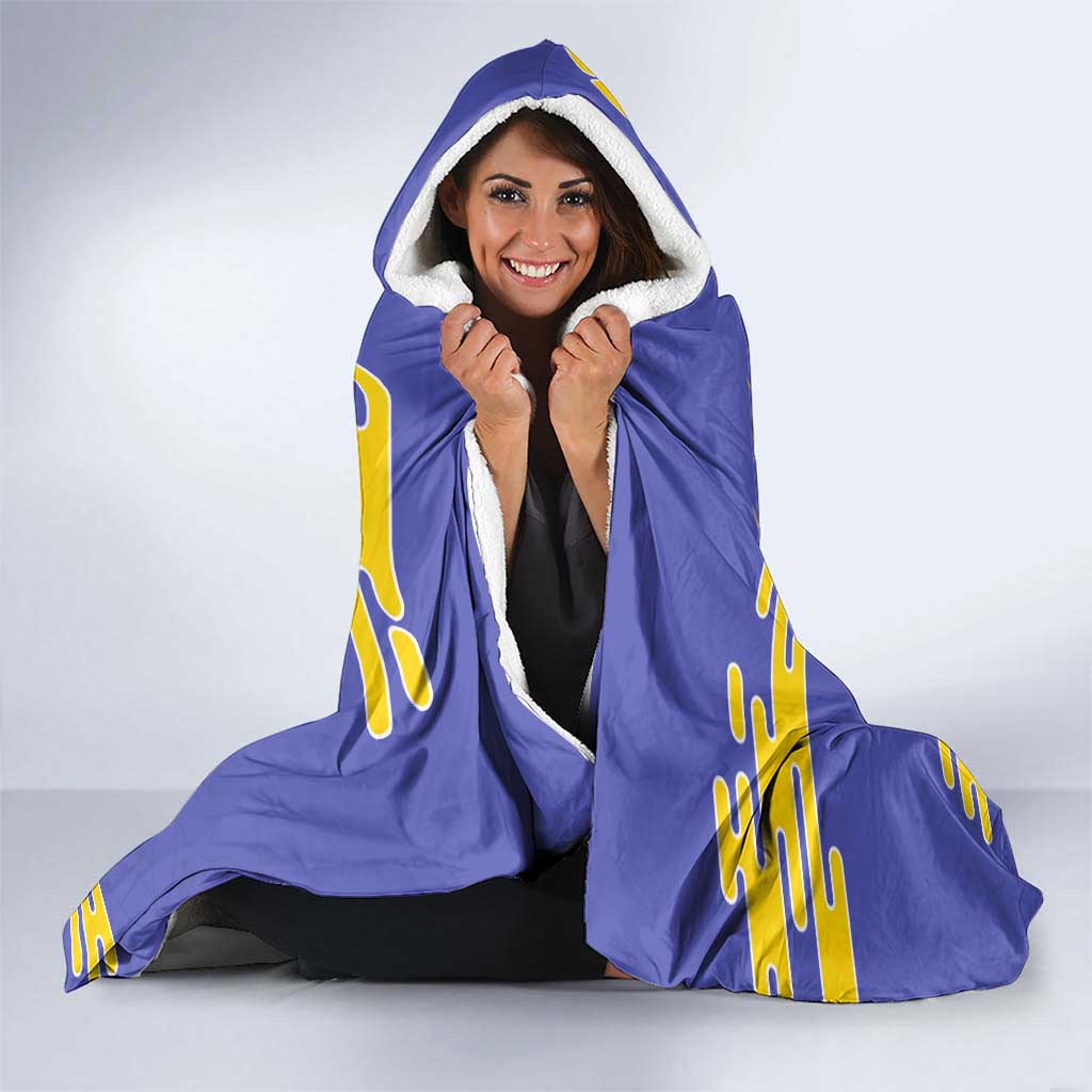 Tengen Uzui Demon Slayer Hooded Blanket Vibrant Anime Soundwave Style