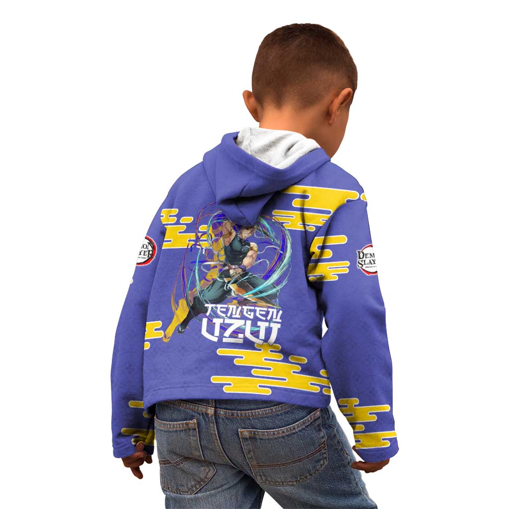 Tengen Uzui Demon Slayer Kid Hoodie Vibrant Anime Soundwave Style