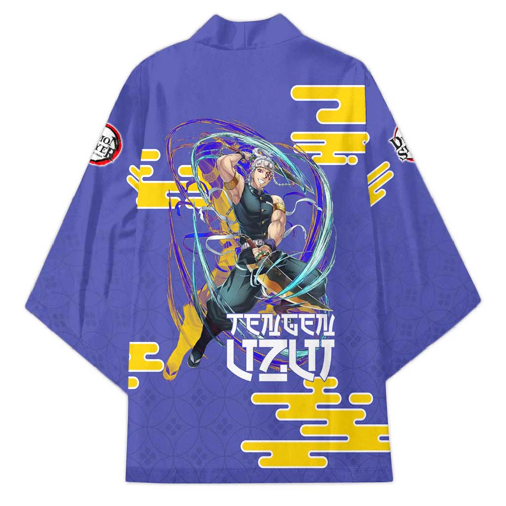 Tengen Uzui Demon Slayer Kimono Vibrant Anime Soundwave Style