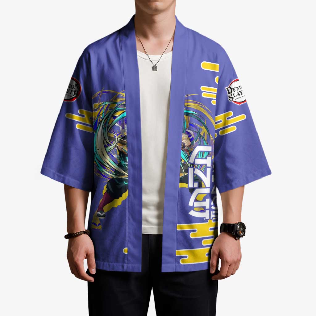 Tengen Uzui Demon Slayer Kimono Vibrant Anime Soundwave Style