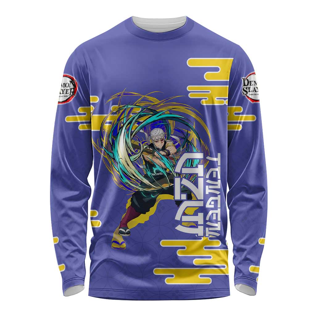 Tengen Uzui Demon Slayer Long Sleeve Shirt Vibrant Anime Soundwave Style