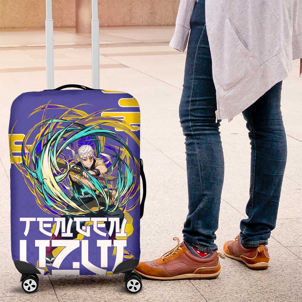 Tengen Uzui Demon Slayer Luggage Cover Vibrant Anime Soundwave Style