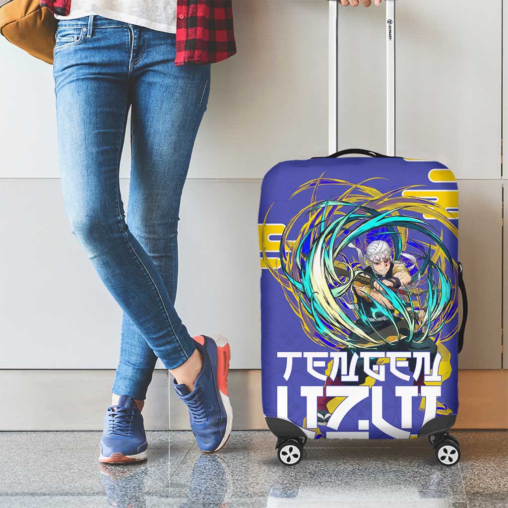 Tengen Uzui Demon Slayer Luggage Cover Vibrant Anime Soundwave Style