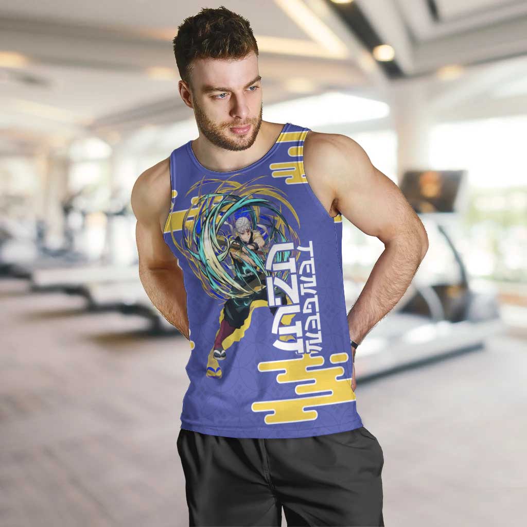 Tengen Uzui Demon Slayer Men Tank Top Vibrant Anime Soundwave Style
