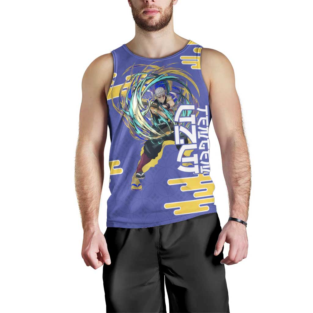 Tengen Uzui Demon Slayer Men Tank Top Vibrant Anime Soundwave Style