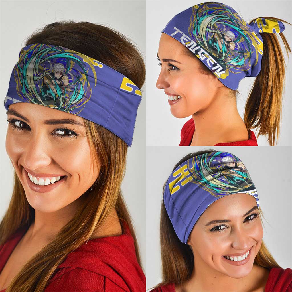 Tengen Uzui Demon Slayer Neck Gaiter Vibrant Anime Soundwave Style