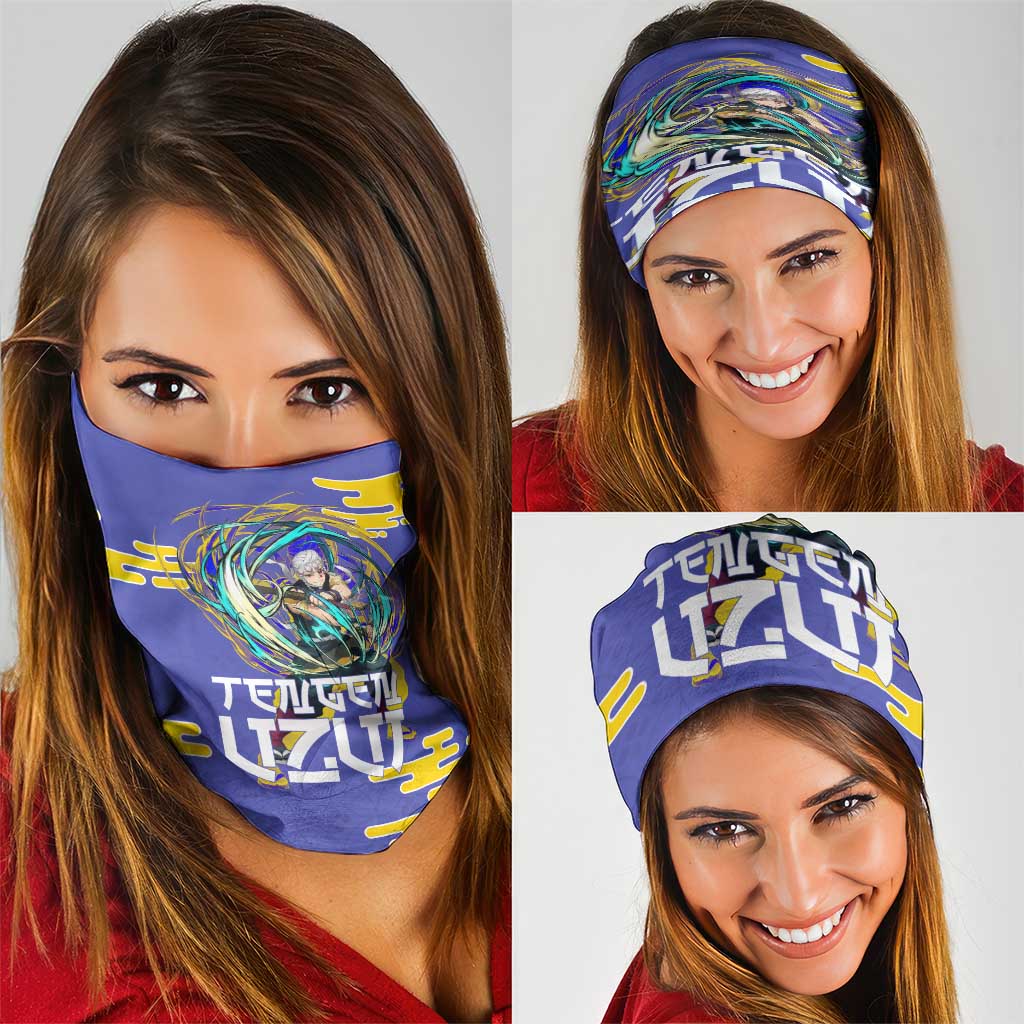 Tengen Uzui Demon Slayer Neck Gaiter Vibrant Anime Soundwave Style
