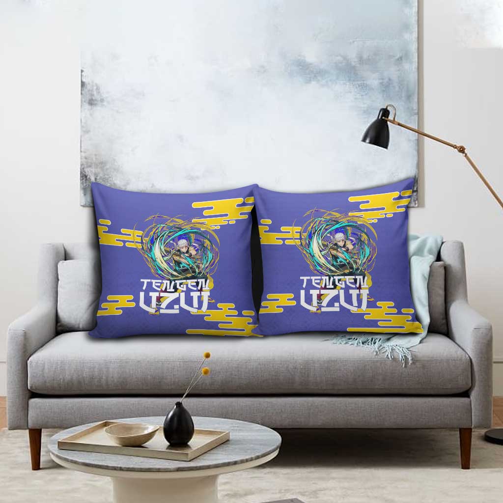 Tengen Uzui Demon Slayer Pillow Cover Vibrant Anime Soundwave Style