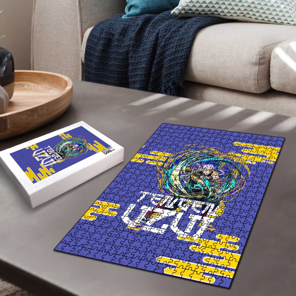 Tengen Uzui Demon Slayer Puzzle Vibrant Anime Soundwave Style