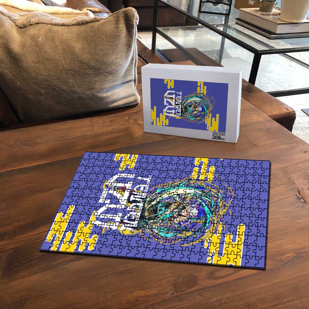Tengen Uzui Demon Slayer Puzzle Vibrant Anime Soundwave Style
