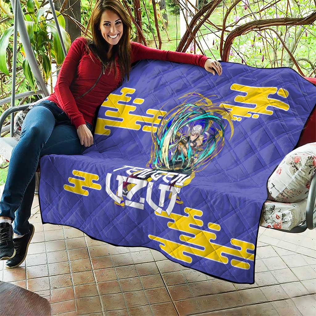 Tengen Uzui Demon Slayer Quilt Vibrant Anime Soundwave Style