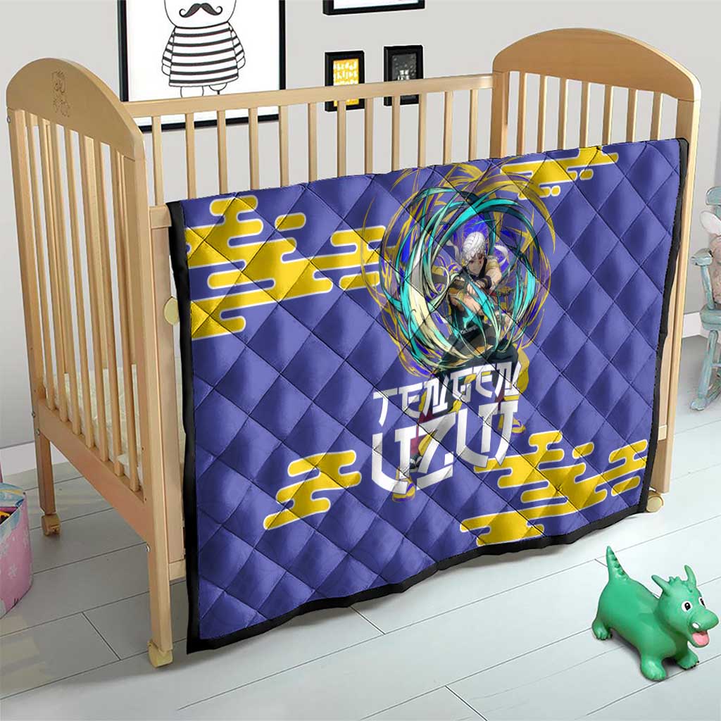 Tengen Uzui Demon Slayer Quilt Vibrant Anime Soundwave Style