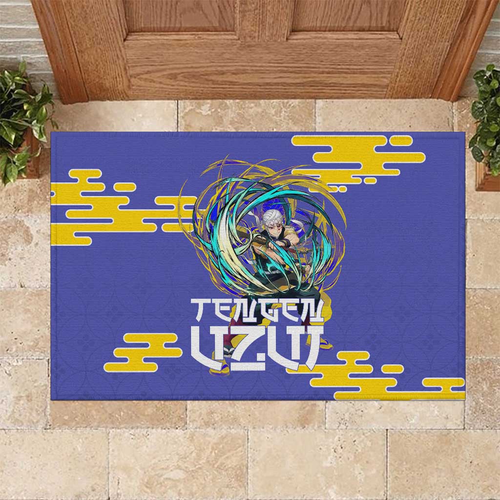 Tengen Uzui Demon Slayer Rubber Doormat Vibrant Anime Soundwave Style