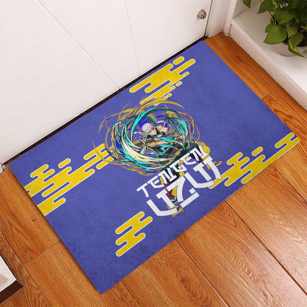 Tengen Uzui Demon Slayer Rubber Doormat Vibrant Anime Soundwave Style