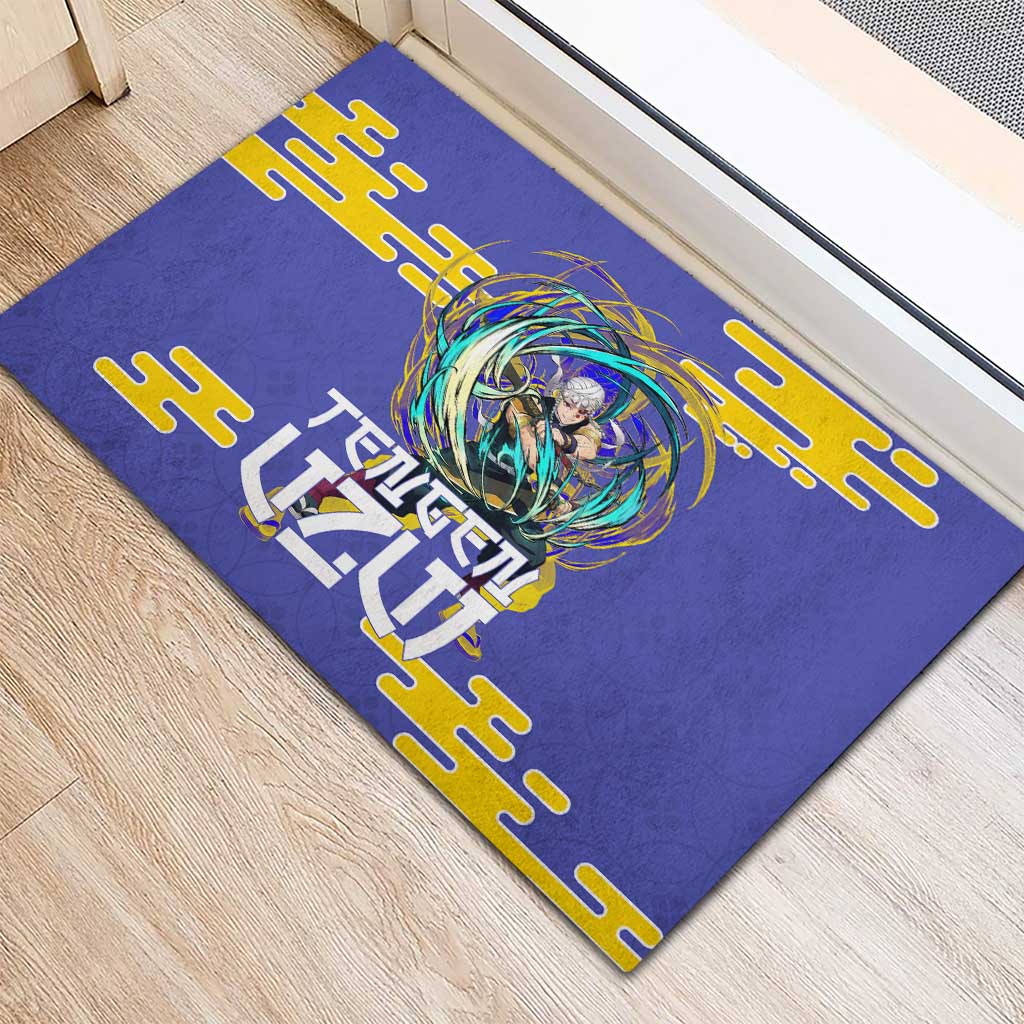 Tengen Uzui Demon Slayer Rubber Doormat Vibrant Anime Soundwave Style