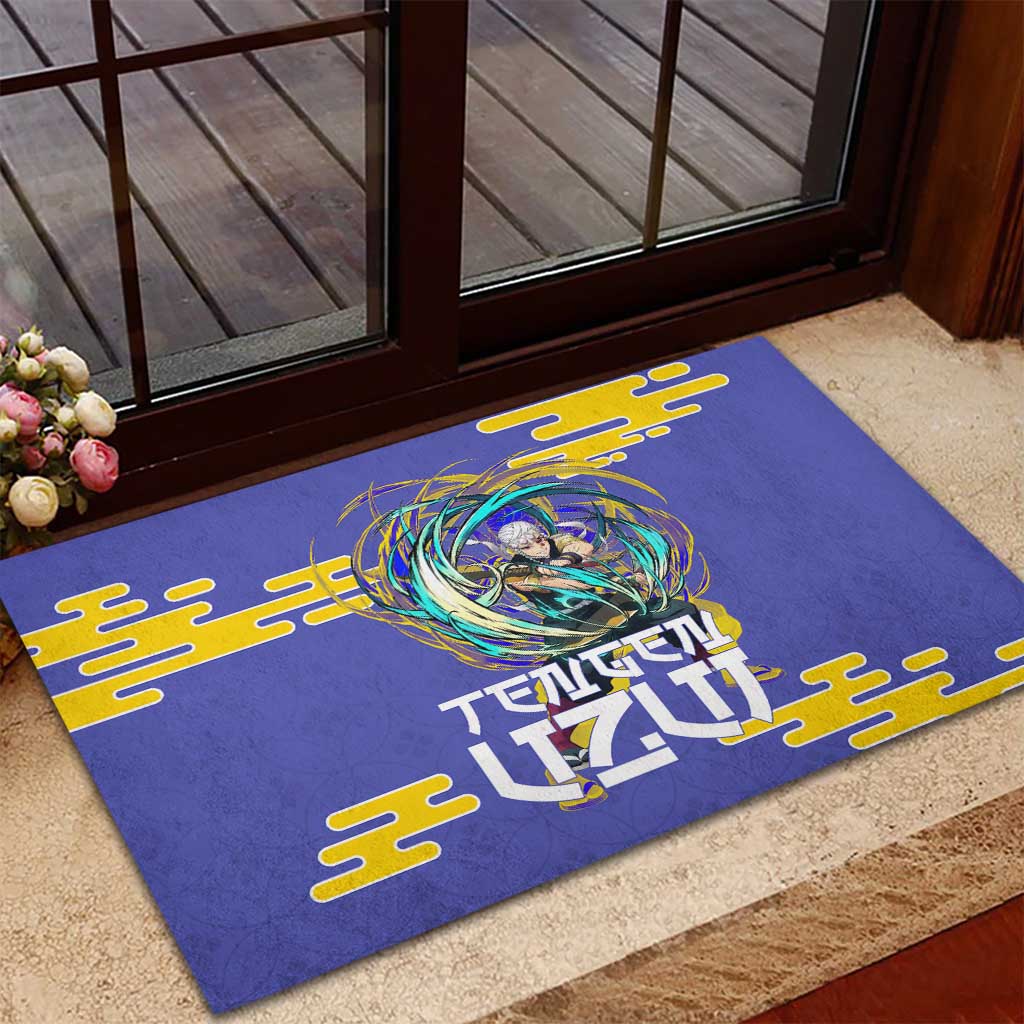 Tengen Uzui Demon Slayer Rubber Doormat Vibrant Anime Soundwave Style