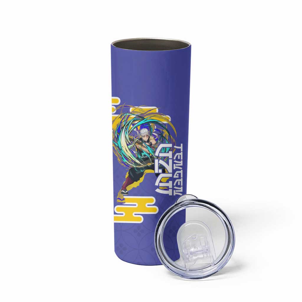 Tengen Uzui Demon Slayer Skinny Tumbler Vibrant Anime Soundwave Style